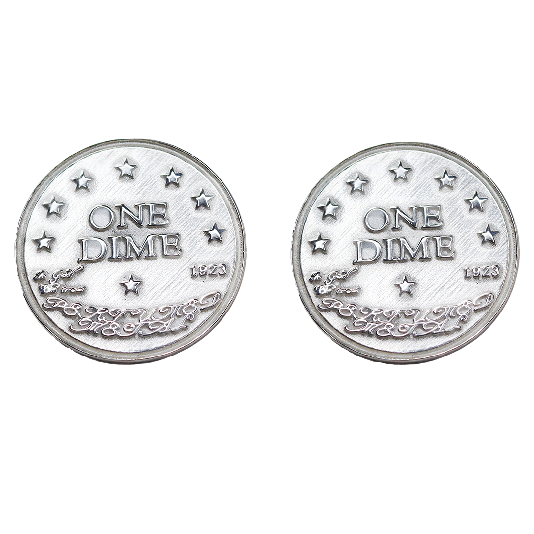 Dime Stud Earrings