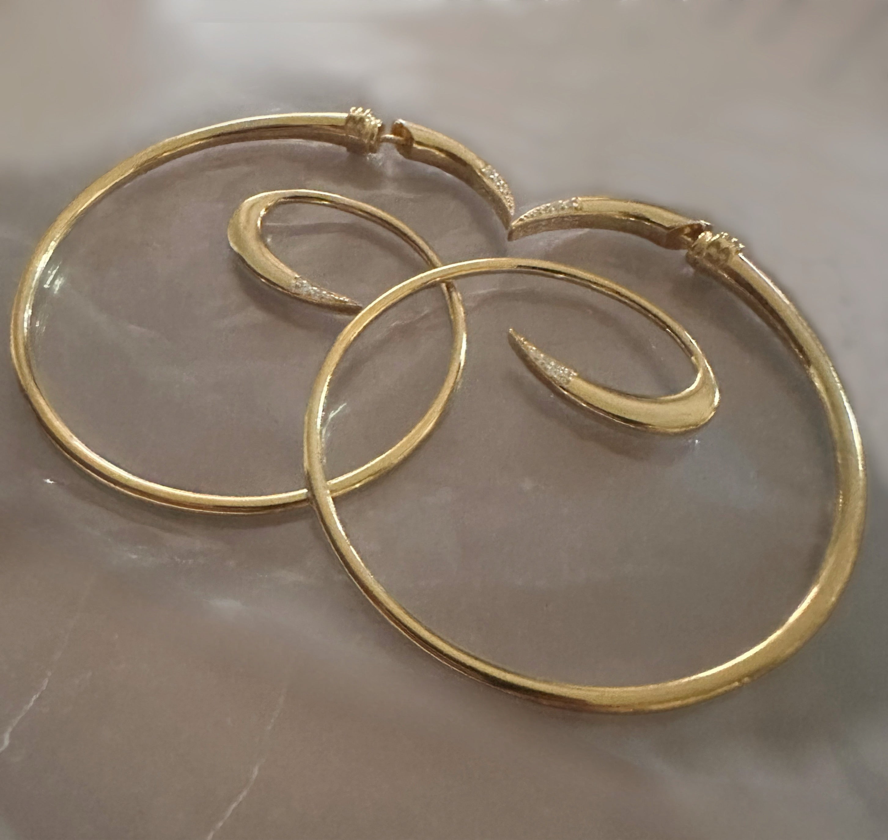 Go Go Hoops Large Gold