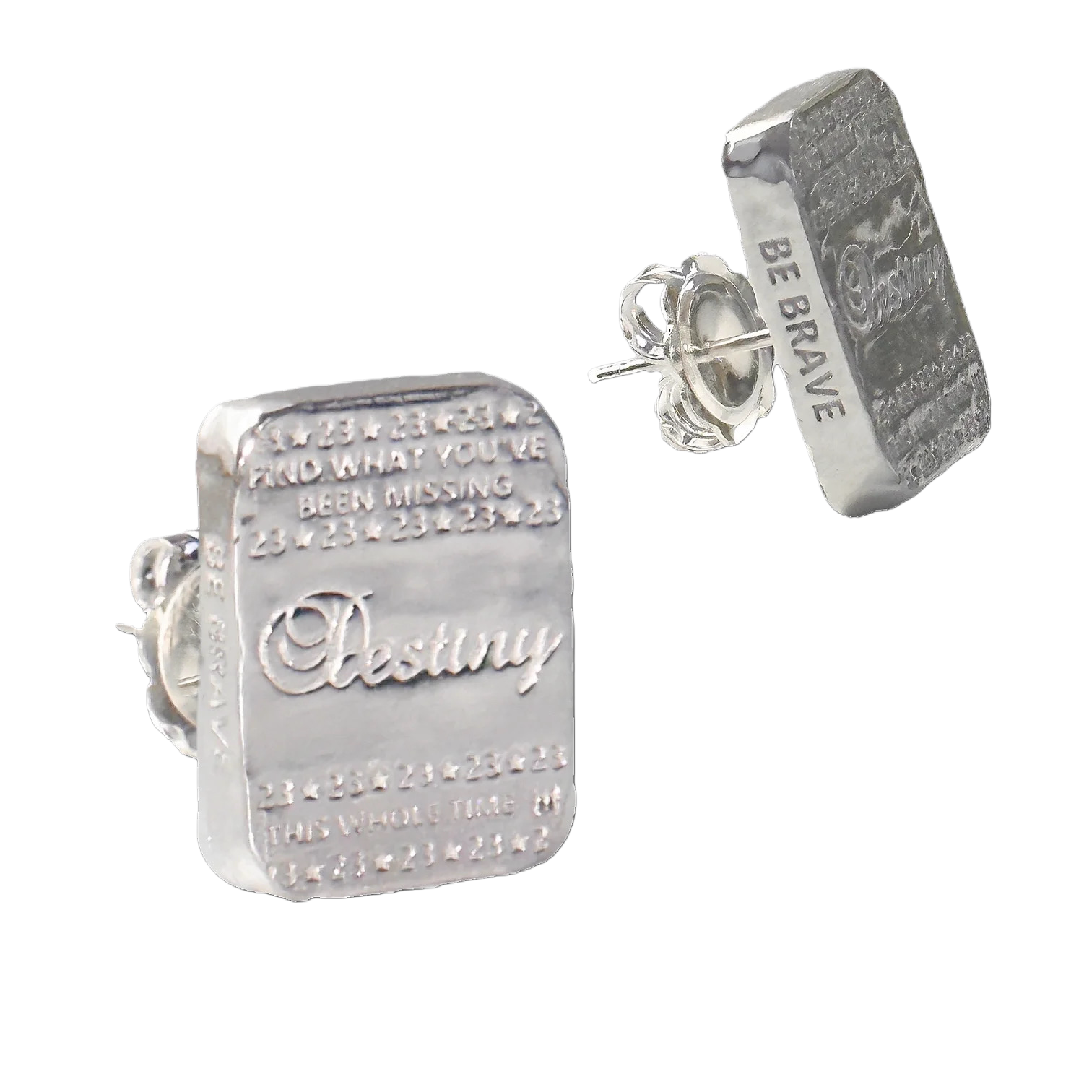 Destiny tablet stud earrings