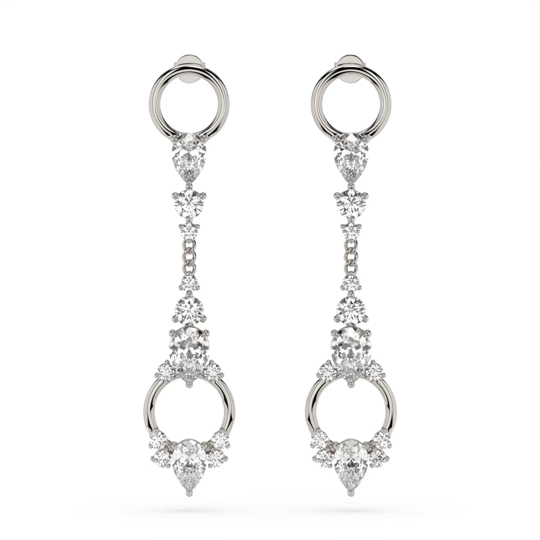 Hollywood Crystal Chandelier Earrings